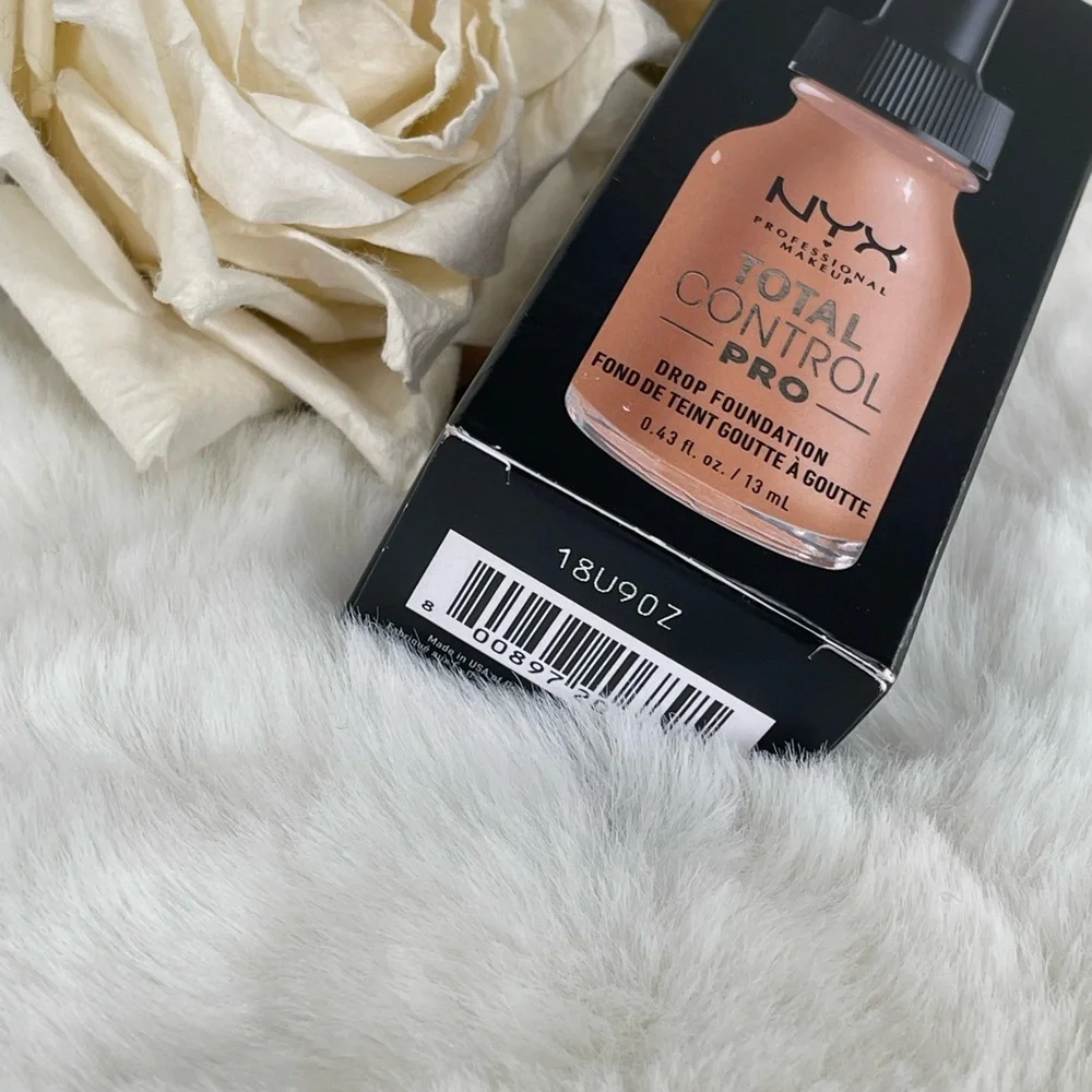 New with tags NYX TOTAL CONTROL PRO DROP FOUNDATION Medium Olive. 0.43oz